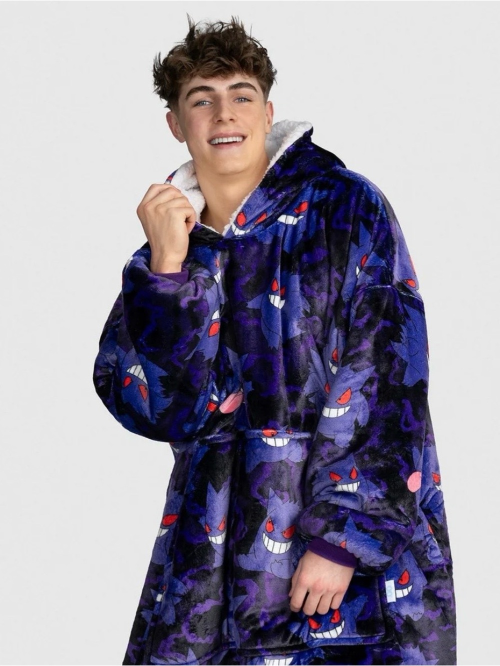 LIKE NEW The Oodie Pokémon Gengar Wearable Blanket S/M